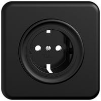 UP-Frontset Feller STANDARDdue für Schuko-Steckdose 90×90mm schwarz