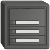 AP-Universaltaster EDIZIO.liv UNI SNAPFIX® o.LED 3× 1-Tbed.Pap.dgu