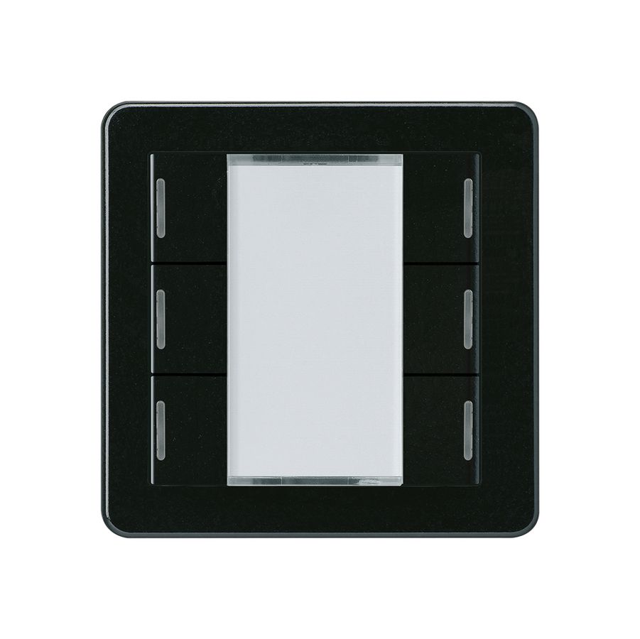 Pulsante Hager basico A KNX sestuplo LED nero