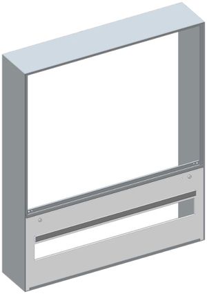 Coffret de distribution AP Hager ABT 2 places p.compteur 1-rangées 2UM 506×611mm