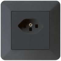 UP-Steckdose kallysto.trend T23 schwarz Schraubklemme
