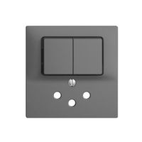 Frontset EDIZIOdue dunkelgrau 60×60mm T12