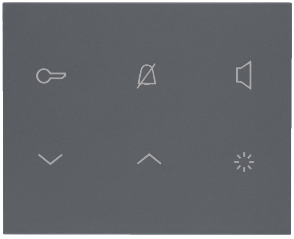 AP-Innenstation Audio Hager elcom.touch 2-Draht, anthrazit