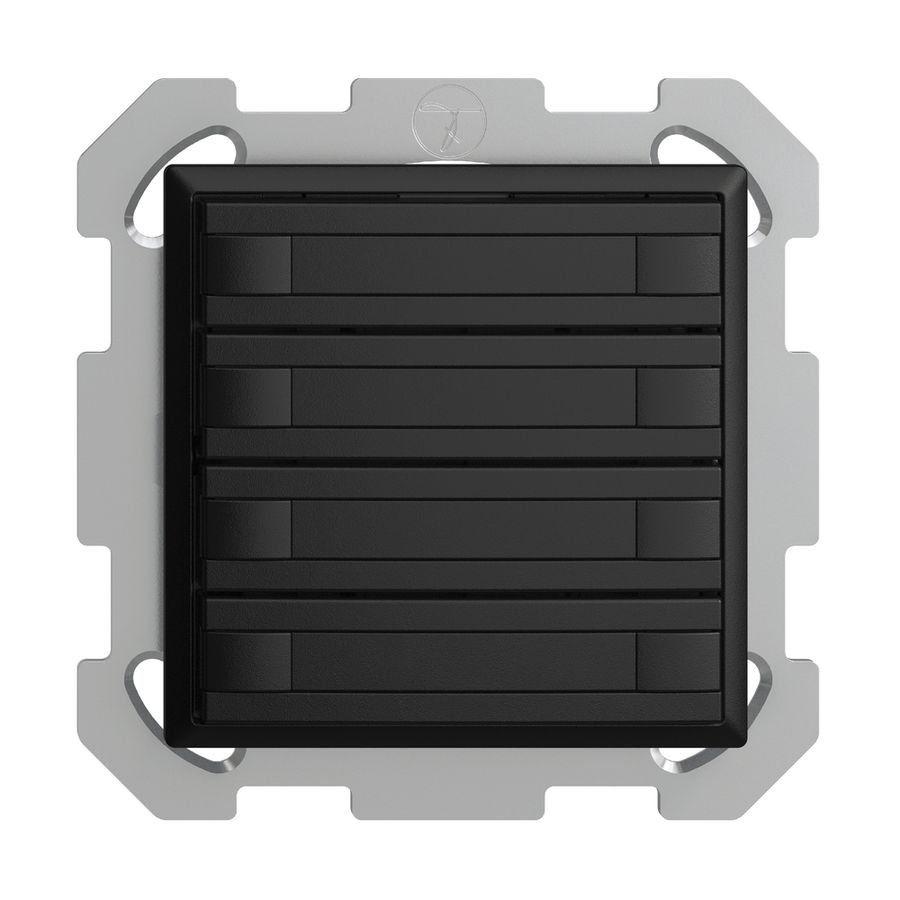 Poussoir KNX RGB ENC EDUE, 250mW, s.LED, papier, 4×poussoir, comm.2×touches, no