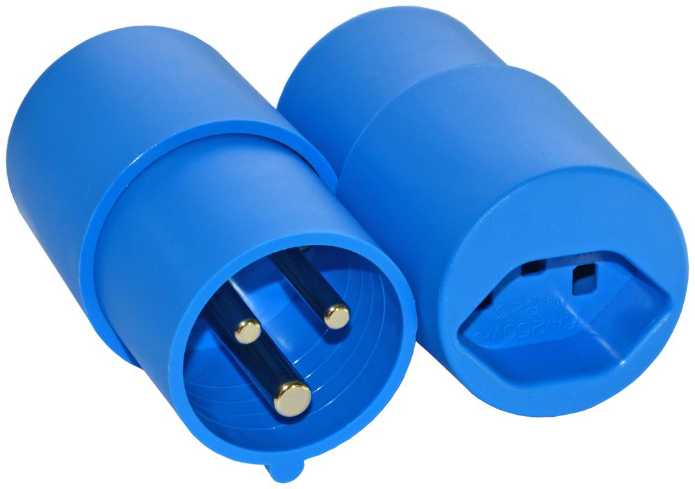 Adaptateur CEE 16 – CH T23, bleu 6h LNPE 250V 16A