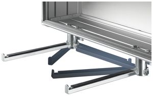 Ablage Rittal CP 6514.200 278×69×33mm für Standard-Tastatur grau 2Stk