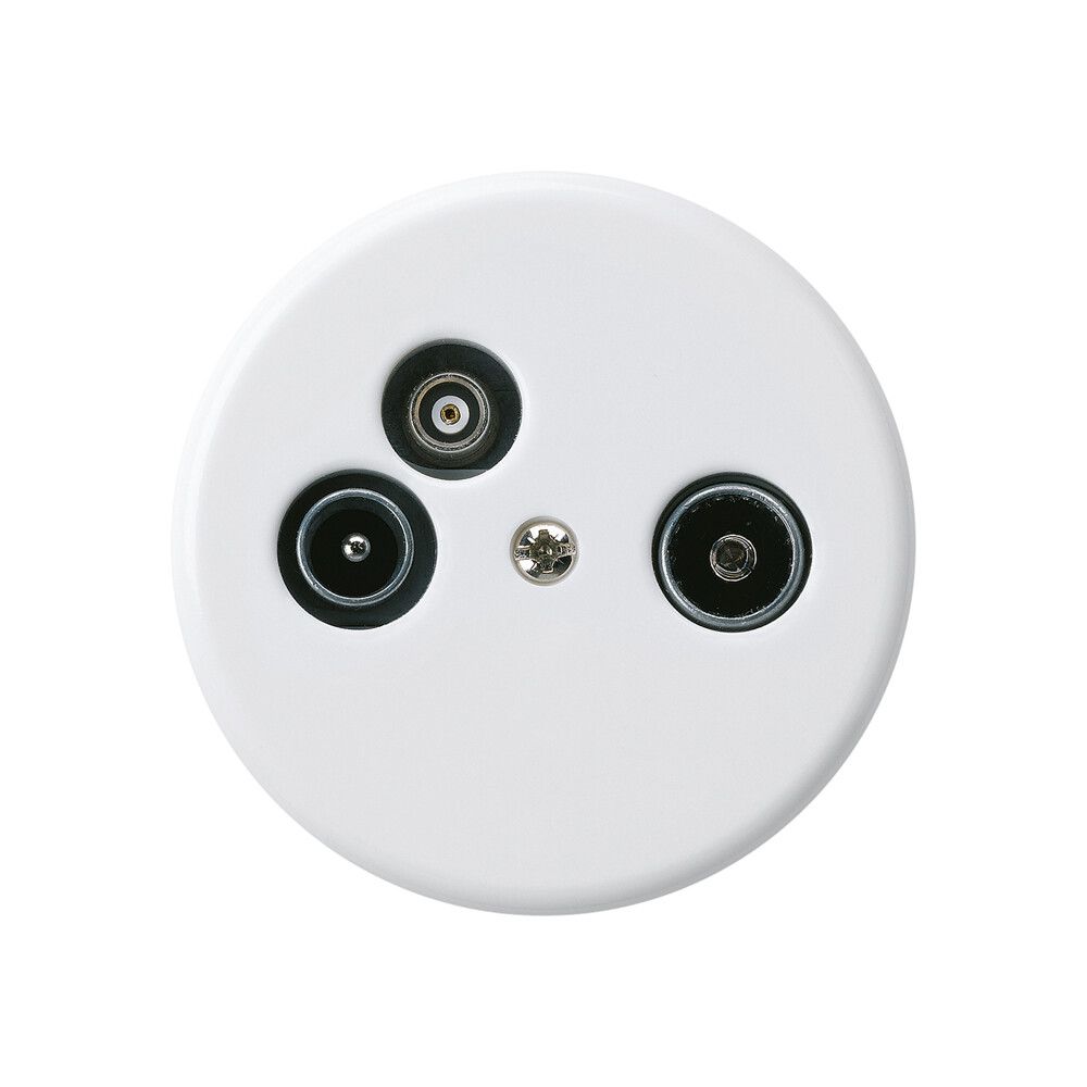 Antennendose TV-R-Daten basico A 2GHz 10.5db weiss