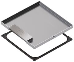 Edelstahlkassette Hager Q12 OT LE 244mm rostfreier Stahl