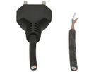Anschlusskabel MAX HAURI Gummi 10A 230V 2×1mm² Typ 11/Aderendhülse 5m schwarz