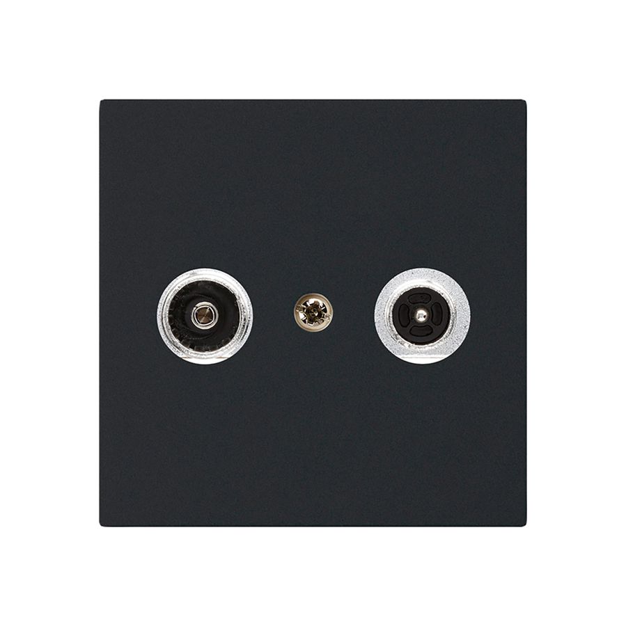 Antennendose kallysto R/TV Bauart A 23dB 2GHz schwarz