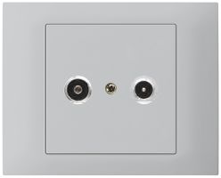 EB-Antennendose kallysto R-TV Bauart T mit EB-Dose G3 19dB 2GHz hellgrau