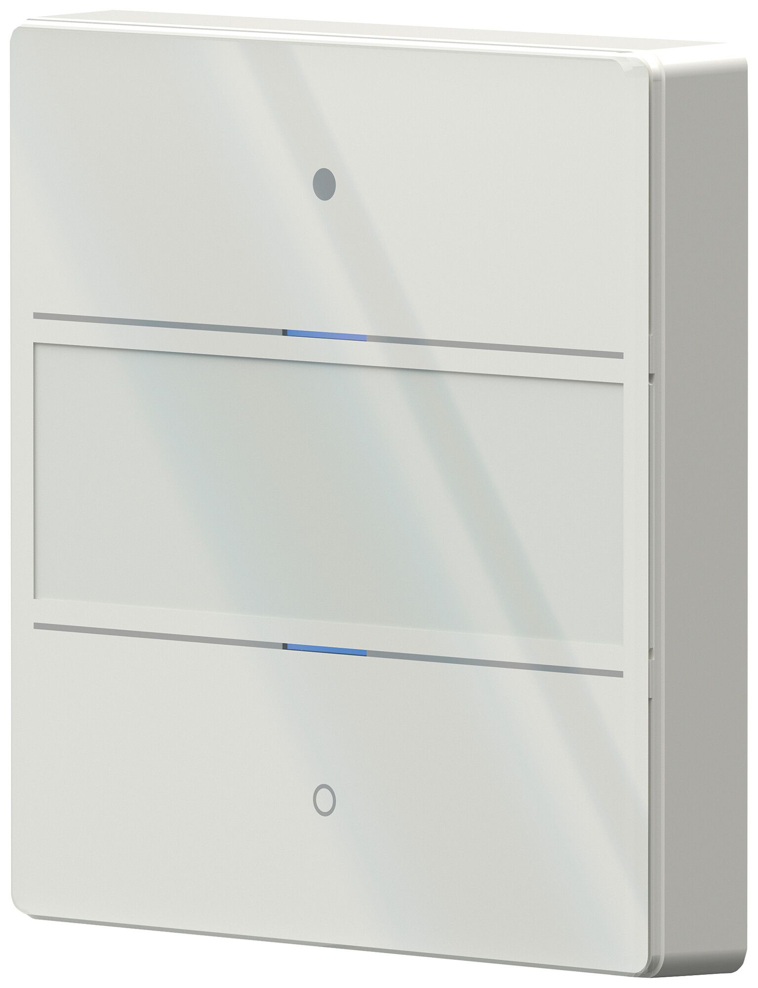 Senseur poussoir KNX ENC Theben iON 102 G LED avec champ d'inscription blanc