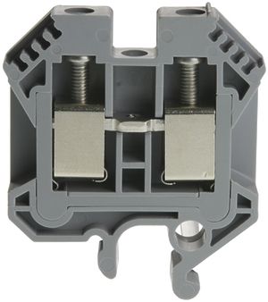 Borne de passage joignable Woertz 4…10mm² 57A 1000V vis 2×1 barre G gris