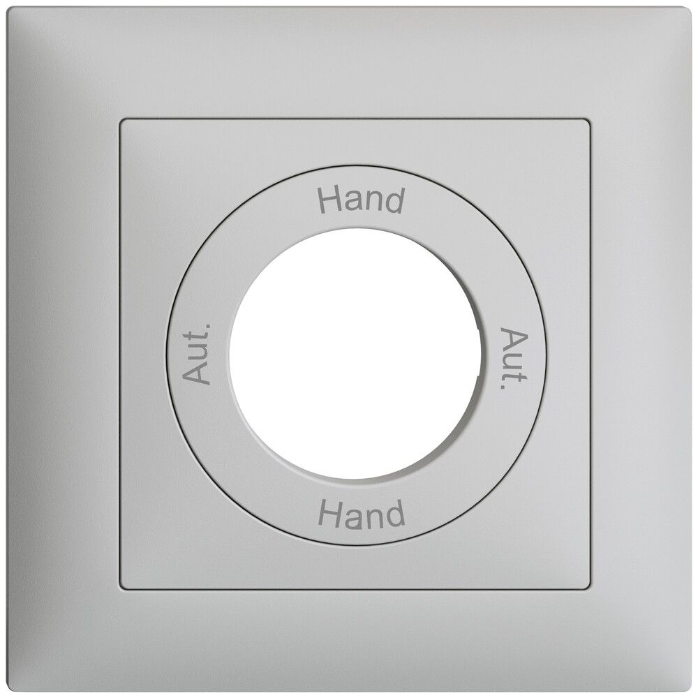 Frontset Aut.-Hand-Aut.-Hand EDIZIOdue 88×88mm hellgrau
