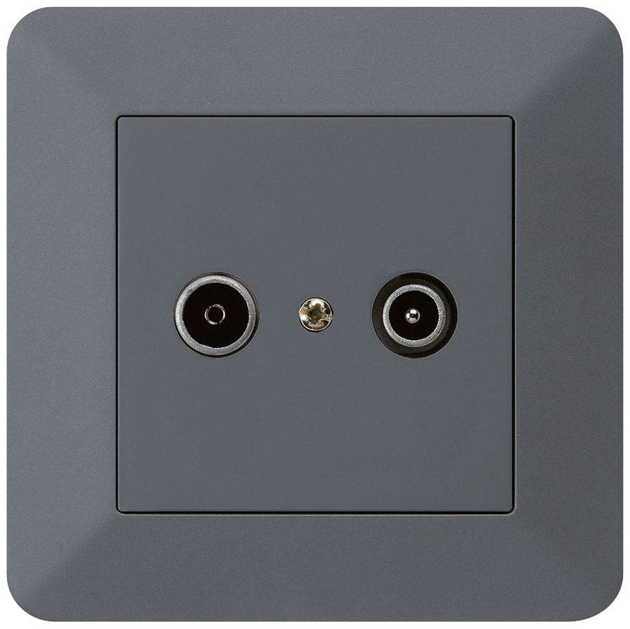 Prise de passage ENC kallysto.trend R/TV 19dB anthracite