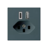 Presa di carica USB kallysto 18W PD 1×tipo A 1×tipo C T23 antracite