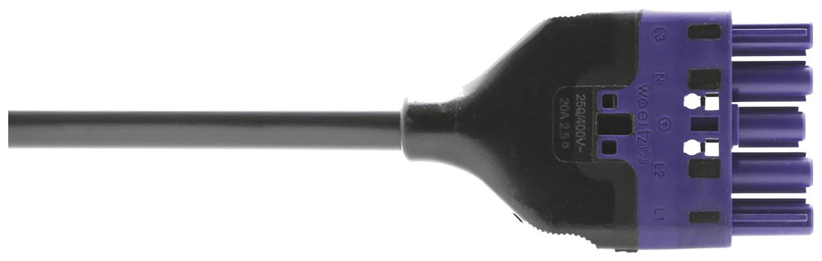 Cavo d'allacciamento Woertz 49345/C1 5×1.5mm² 400V 16A 10m vi presa-libero Cca
