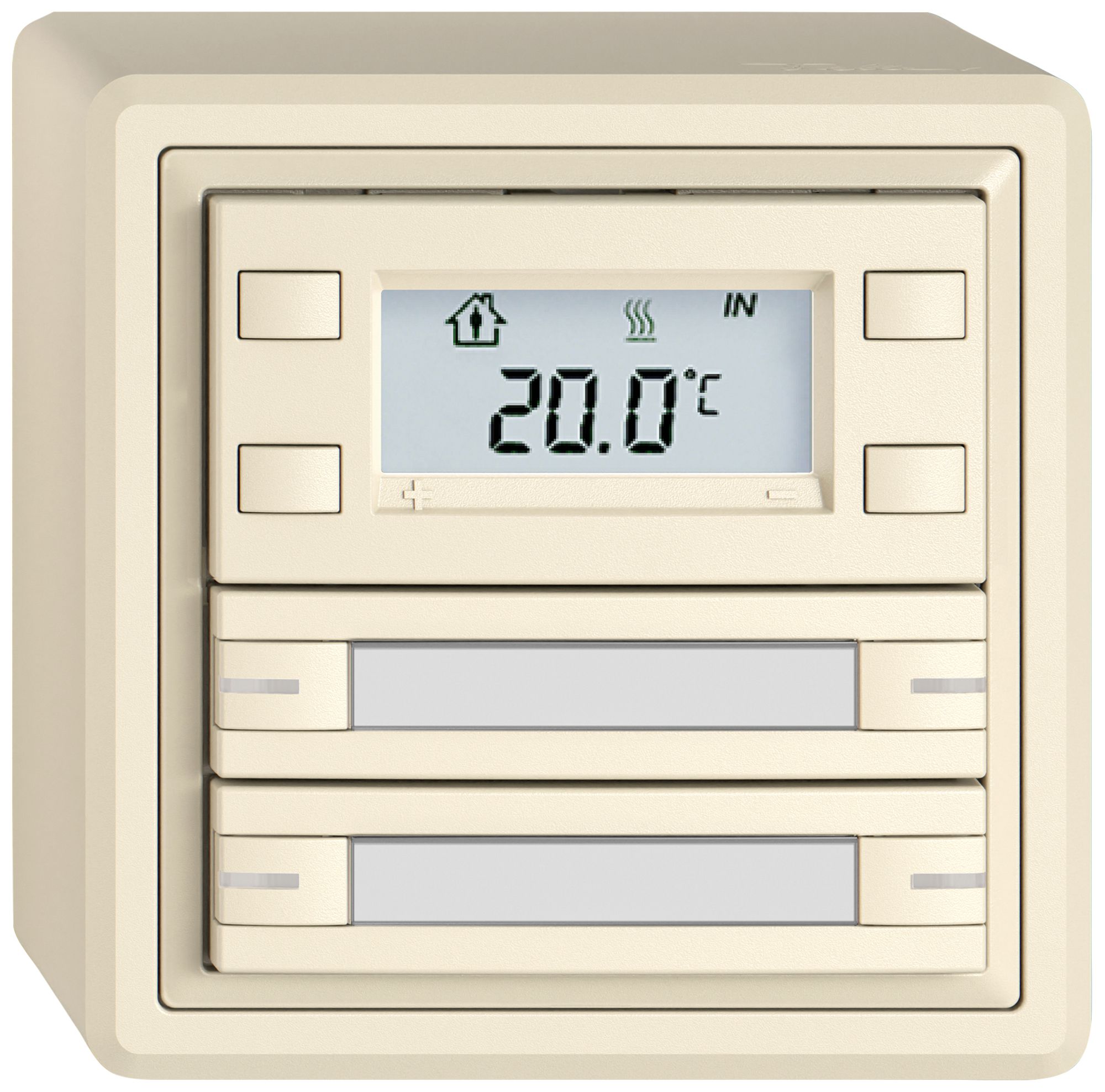 AP-RTH-Taster EDIZIO.liv SNAPFIX® m.RGB-LED Pap.4×Taste 1-Tbed.cr