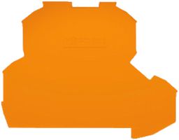 Abschlusswand WAGO TopJob-S orange 2P zu Serie 2002