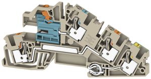 Installations-Reihenklemme Weidmüller AITB 4 BB NDT-L-PE PUSH IN 3 Etagen