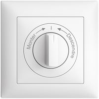 Kit front.Monter->I<-Descendre EDIZIOdue 88×88mm blanc