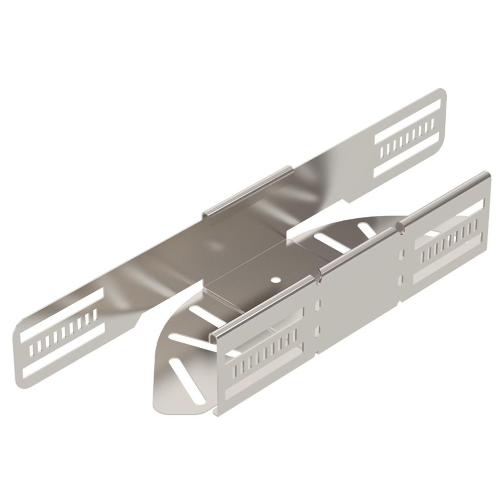 Coude BET RB W réglable 60×100mm acier fin A4 brut