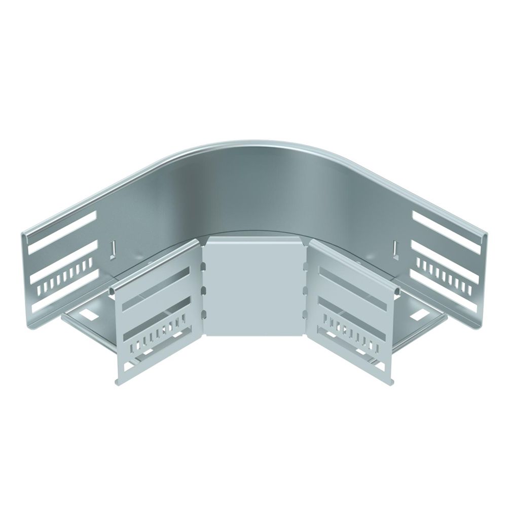 Coude BET RB 90° 85×100mm acier zingué en continu