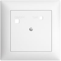 Frontset EDIZIOdue zu FI-Steckdose FMI, blind, weiss