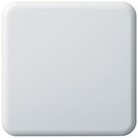 Abdeckplatte basico 1×1 ohne Bohrung weiss