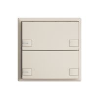 KNX-Taster RGB EDUE, 250mW, m.RGB-LED, 2×Taste, 2×Tastenbelegung, crema