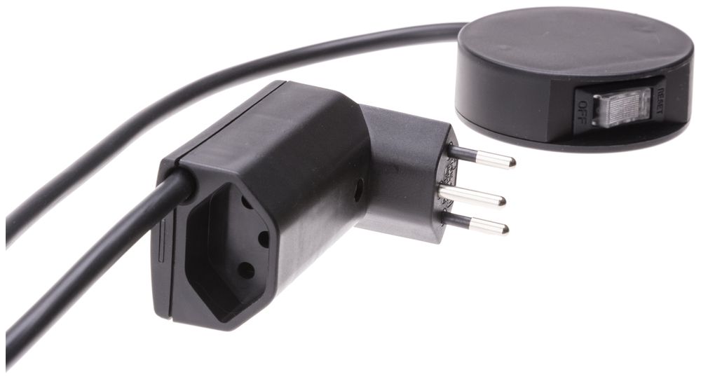 Zwischenstecker MH T12/T13 schwarz