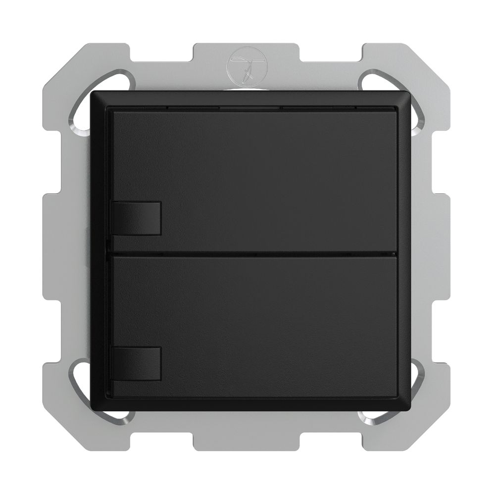 UP-KNX-Taster RGB EDUE, 250mW, o.LED, 2×Taste, 1×Tastenb., sz