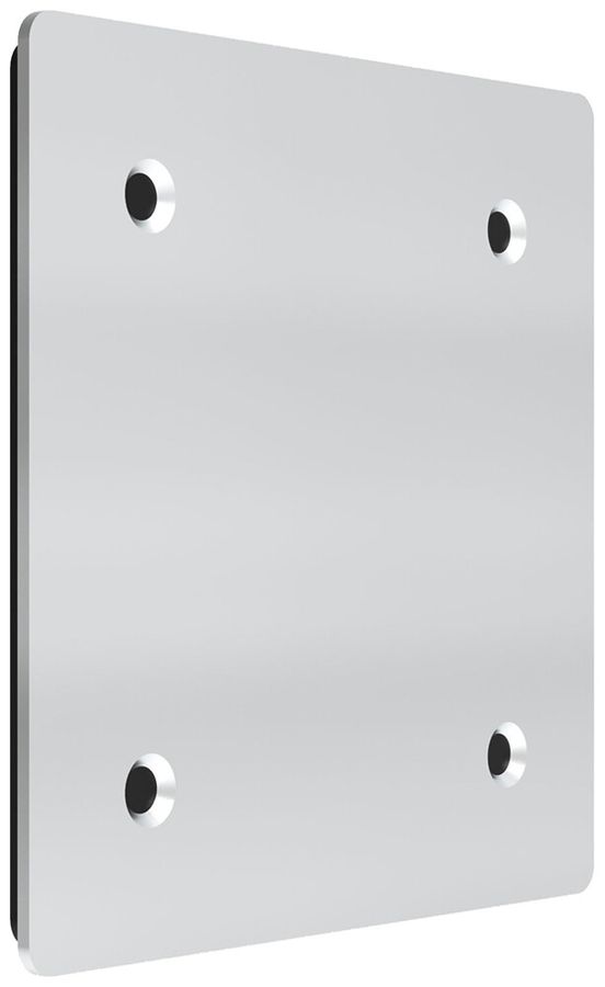 Schraubdeckel Spotbox UP1 88×88×1.5mm Aluminium grau