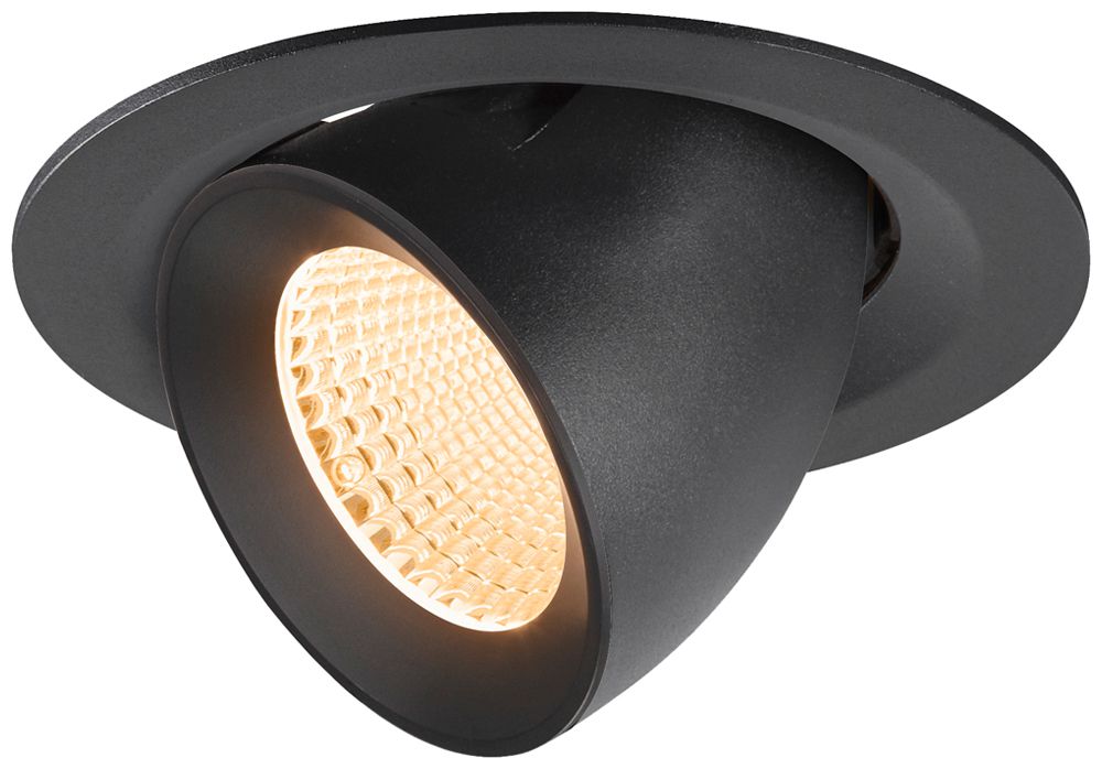 Downlight LED SLV NUMINOS GIMBLE M 12W 1700lm 2700K MB DALI Ø135×95 nero