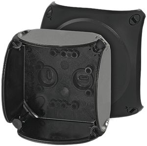 AP-Abzweigdose Hensel KF C 2.5mm² ohne Klemmen schwarz