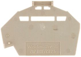 Abschlussplatte Weidmüller ZAP TNHE/ZSI2.5 46.7×1.1mm beige