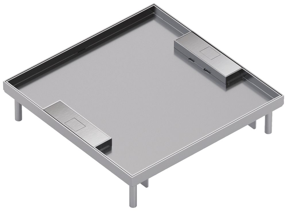 Cassette en acier inoxydable Hager Q16 LE 14 22×320×320mm acier inoxydable