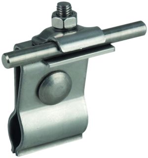 Dachleitungshalter DEHN/elvatec KB, Ø6…10mm, Klemmbock Ø20…25mm, V2A