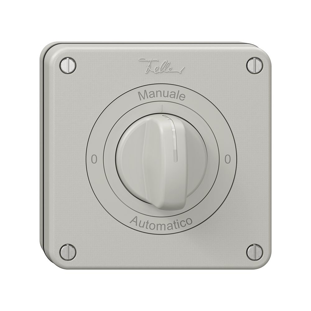 Interruttore rotativo NUP NEVO, 2/1 L, c.manopola, 0-Manuale-0-Automatico, grc