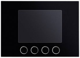 Plaque frontale pour module d'affichage Urmet Alpha, IP55, noir