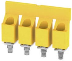 Connexion transversale Weidmüller WQV 16/4 vissé 4L pas 11.9mm isolé 76A jaune