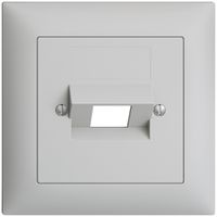 Kit frontale EDIZIOdue grigio chiaro 88×88mm 1×RJ45