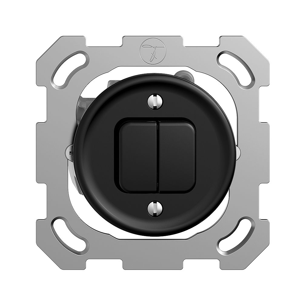 UP-Schalter STANDARDdue 1/3+3/1L schwarz