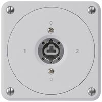 UP-Schlüsselschalter robusto ohne Klappdeckel ohne Zylinder 2/1P grau Kombi