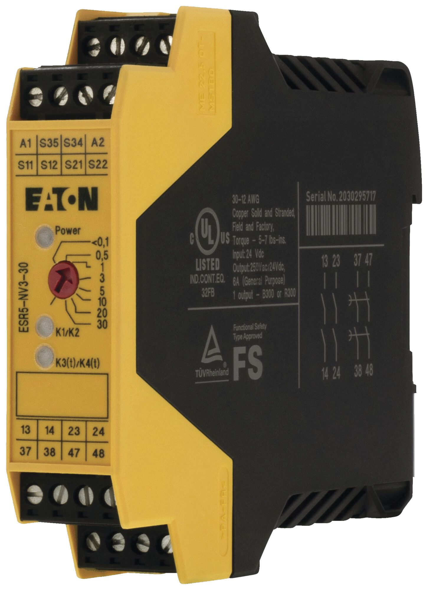 Relais de surveillance Eaton ESR5-NV3-30 24VDC 5A 22.5×99×114.5mm