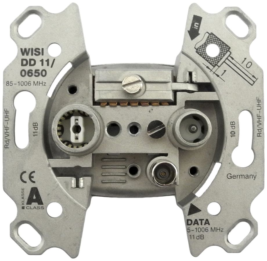 Datendose R/TV DD11 11dB 5…65MHz, ohne Kralle