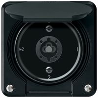 UP-Schlüsselschalter robusto Serienschalter 16A 250V 86×86mm schwarz