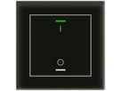 Pulsante KNX RGBW INC MDT BE-GTL1TS.B1S 1t/2a temp.vetro nero "I/O"