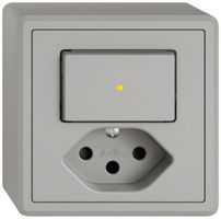 Combinazione AP EDIZIO.liv SNAPFIX® S6L+T13 shut.illuminazione frontale gi grc