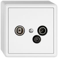 AP-Antennendose TV-R-Daten EDIZIO.liv SNAPFIX® 15dB ws